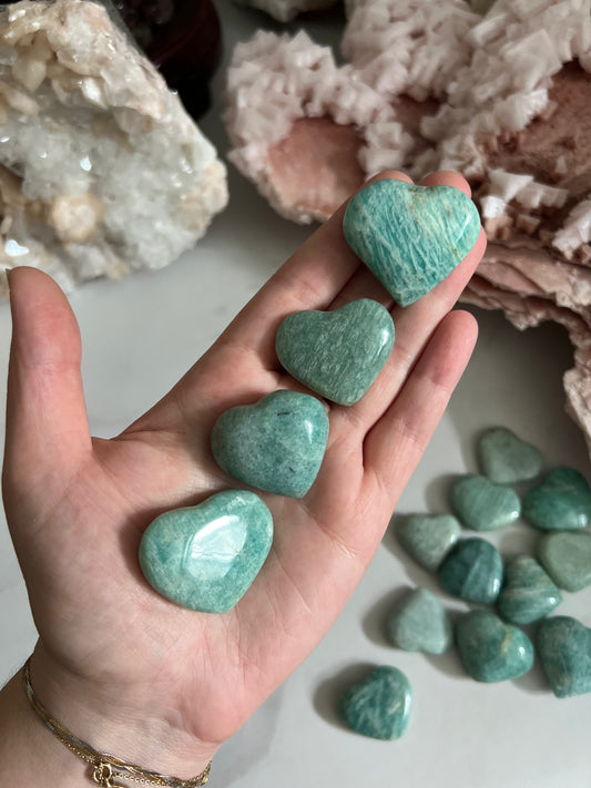 Amazonite Heart