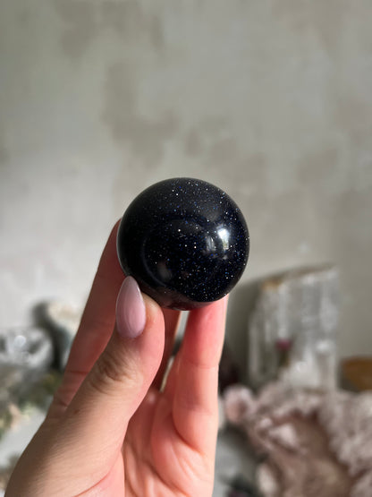 Blue Goldstone Sphere