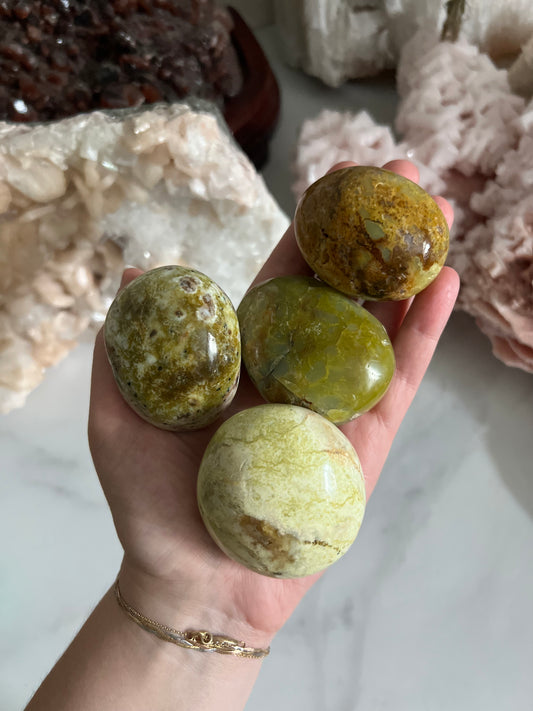 Green Opal Palm Stone